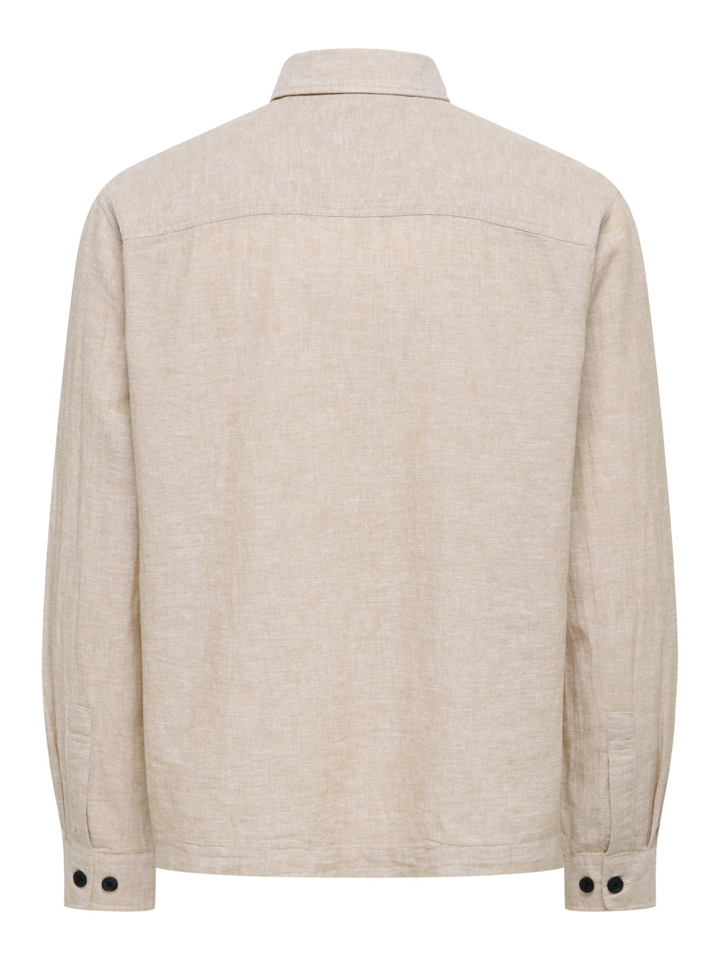 Only & Sons Regular fit Button Up Shirt 'ONSCaiden' in Grey