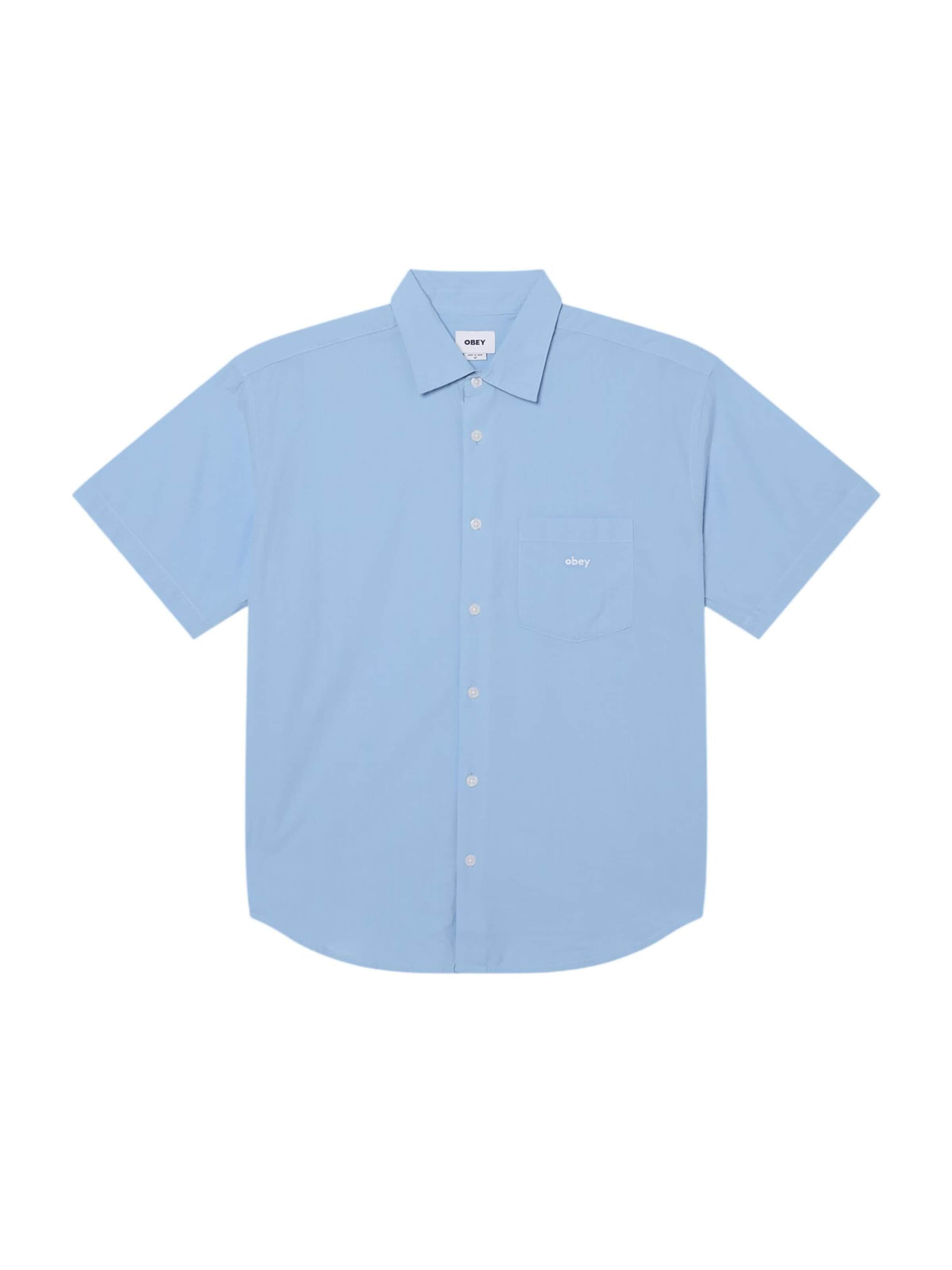 Regular fit Camicia di Obey in blu: frontale