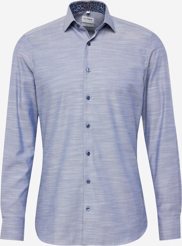 Coupe regular Chemise business OLYMP en bleu : devant