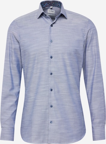OLYMP Regularny krój Koszula biznesowa w kolorze niebieski: przód