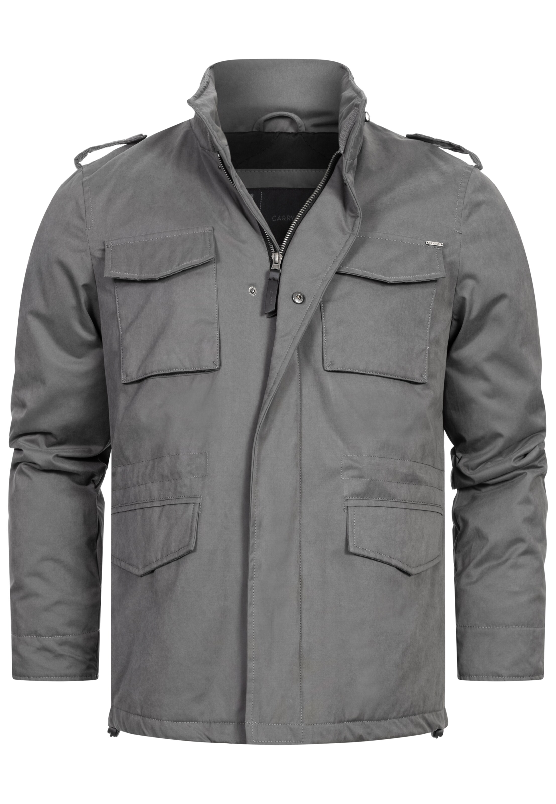 INDICODE JEANS Jacke in Grau: Vorderseite