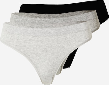 Lindex - Tanga 'Sally' em cinzento: frente