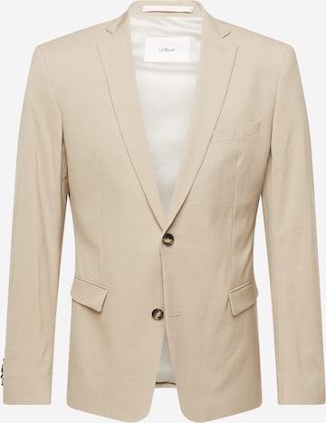 s.Oliver BLACK LABEL Slim fit Colbert in Beige: voorkant