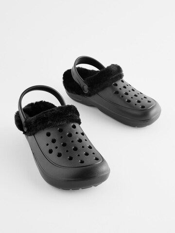 Next Clogs in Schwarz