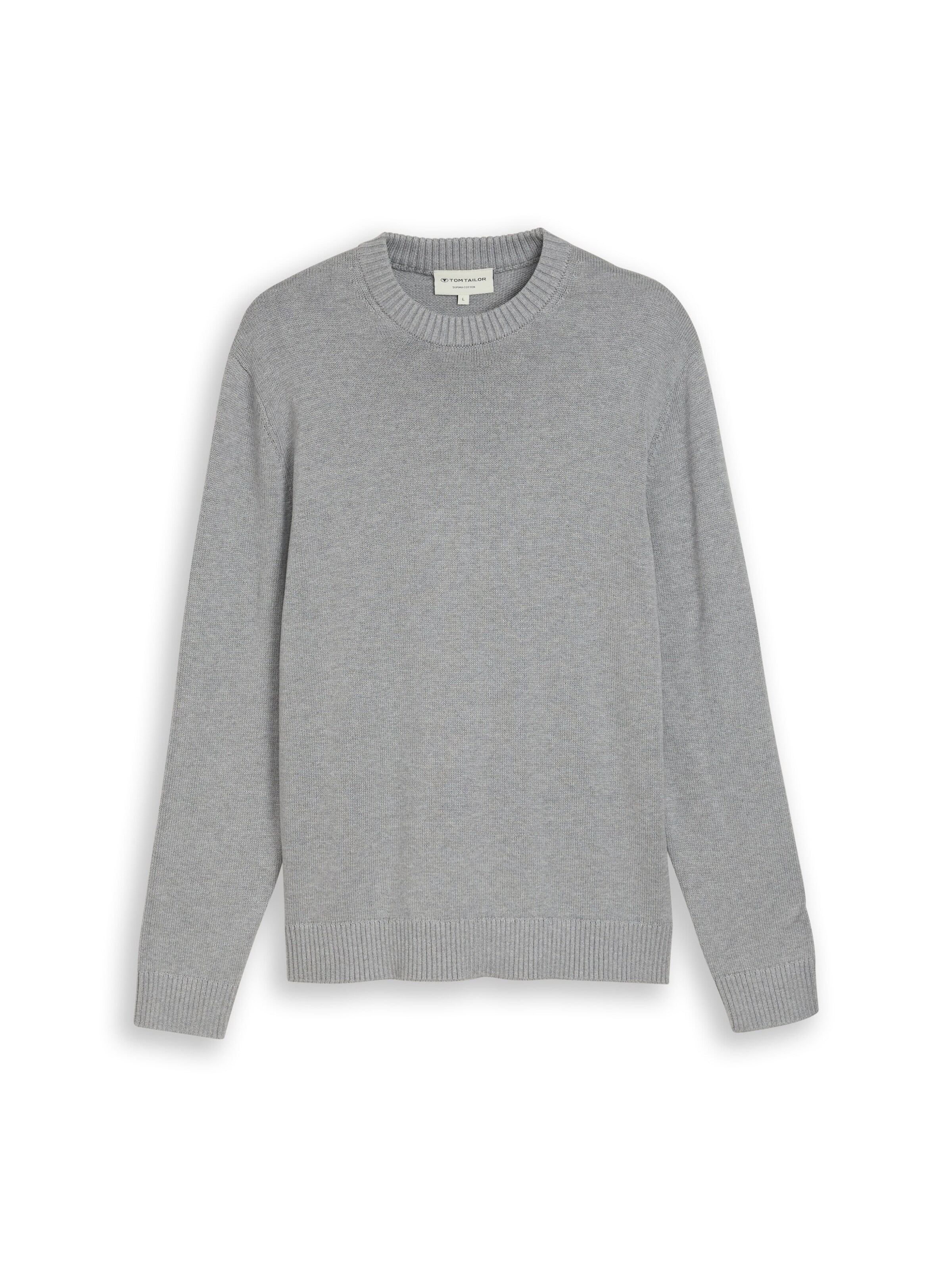 TOM TAILOR Pullover in Grau: Vorderseite