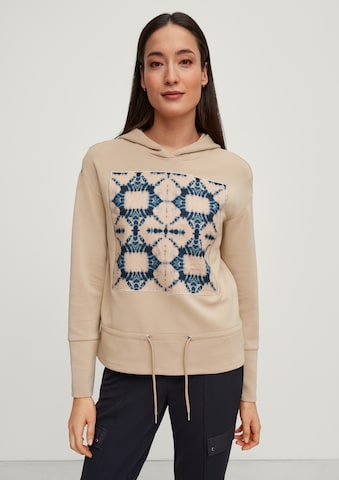 Sweat-shirt COMMA en beige : devant