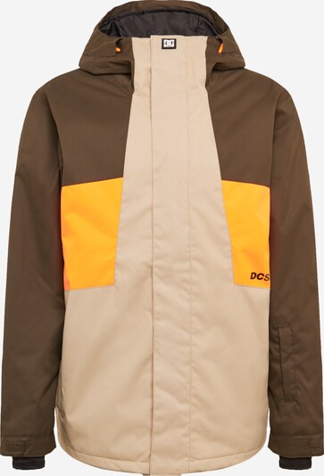 DC Shoes Sport-Jacke 'Defy' in beige / braun / orange, Produktansicht