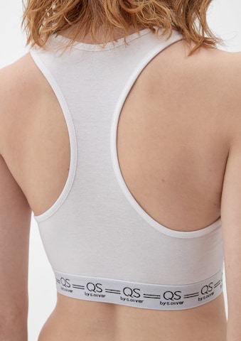 Bustier Soutien-gorge de sport QS en blanc