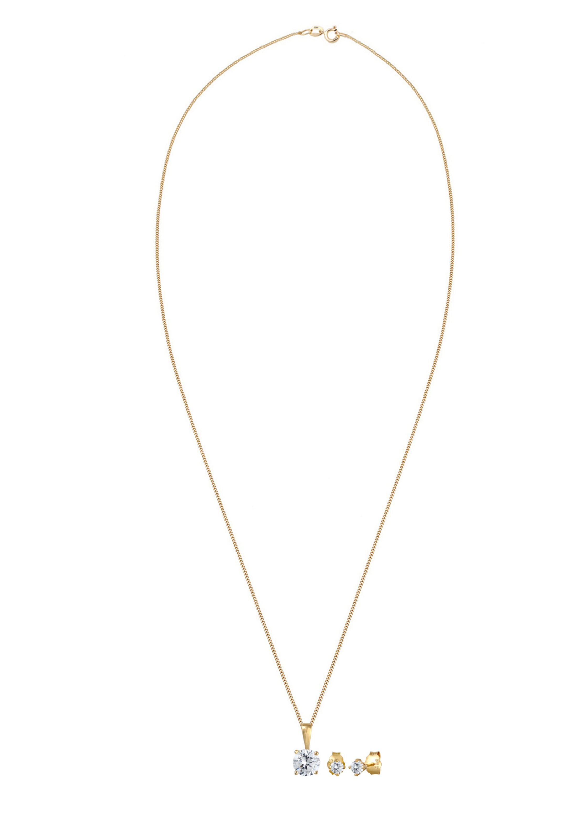 ELLI PREMIUM Sieraden set in Goud: voorkant
