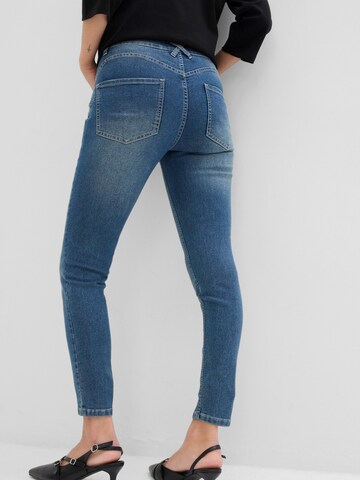 bonprix Skinny Jeans in Blauw