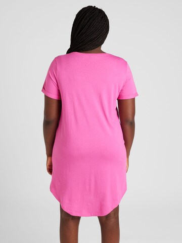ONLY Carmakoma Obleka 'MAY' | roza barva
