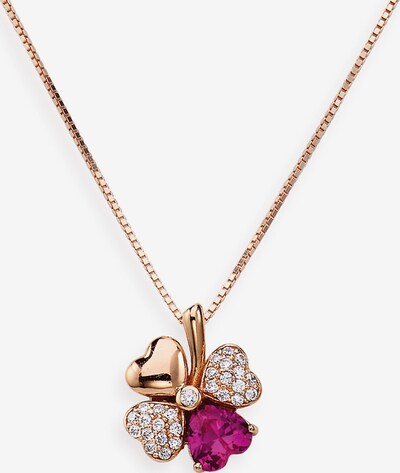 Amen Kette in rosegold / lila, Produktansicht
