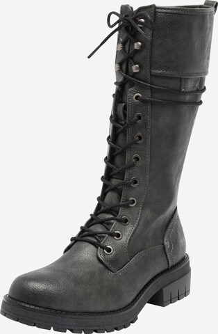 MUSTANG Lace-Up Boots in Grey: front