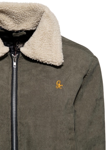 Queen Kerosin Winterjacke 'QK' in Grün