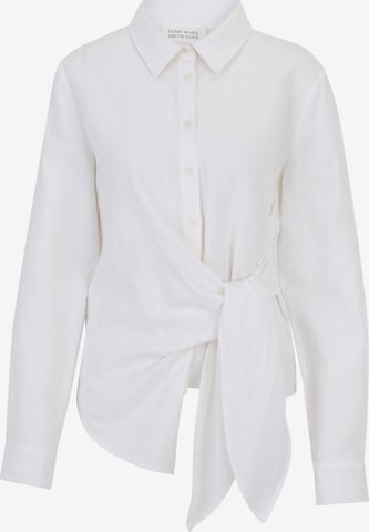 Guido Maria Kretschmer Curvy Pusero 'Mathilda' värissä valkoinen: etupuoli