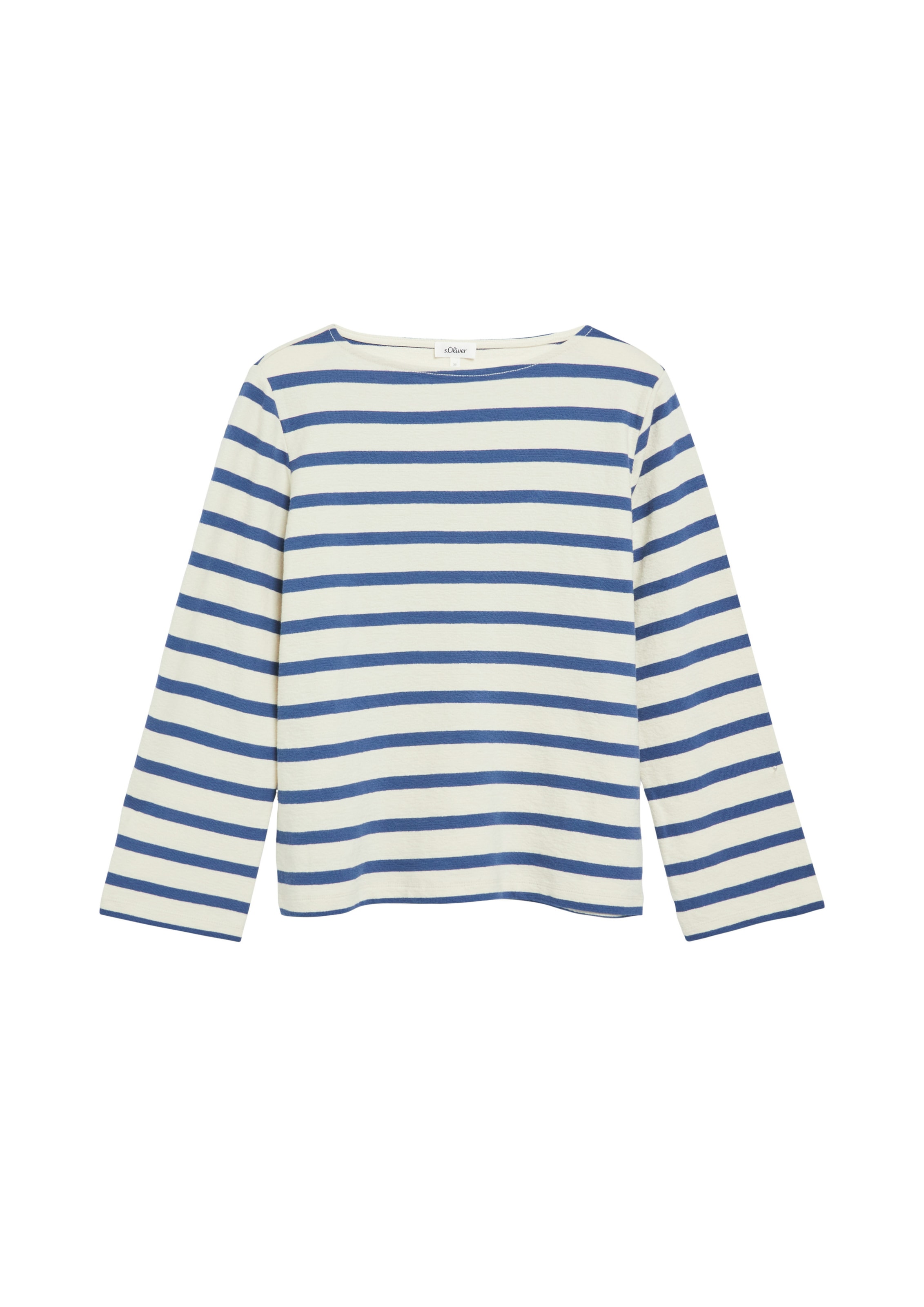 Sweat-shirt s.Oliver en blanc : devant