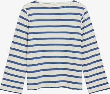Sweat-shirt s.Oliver en blanc : devant