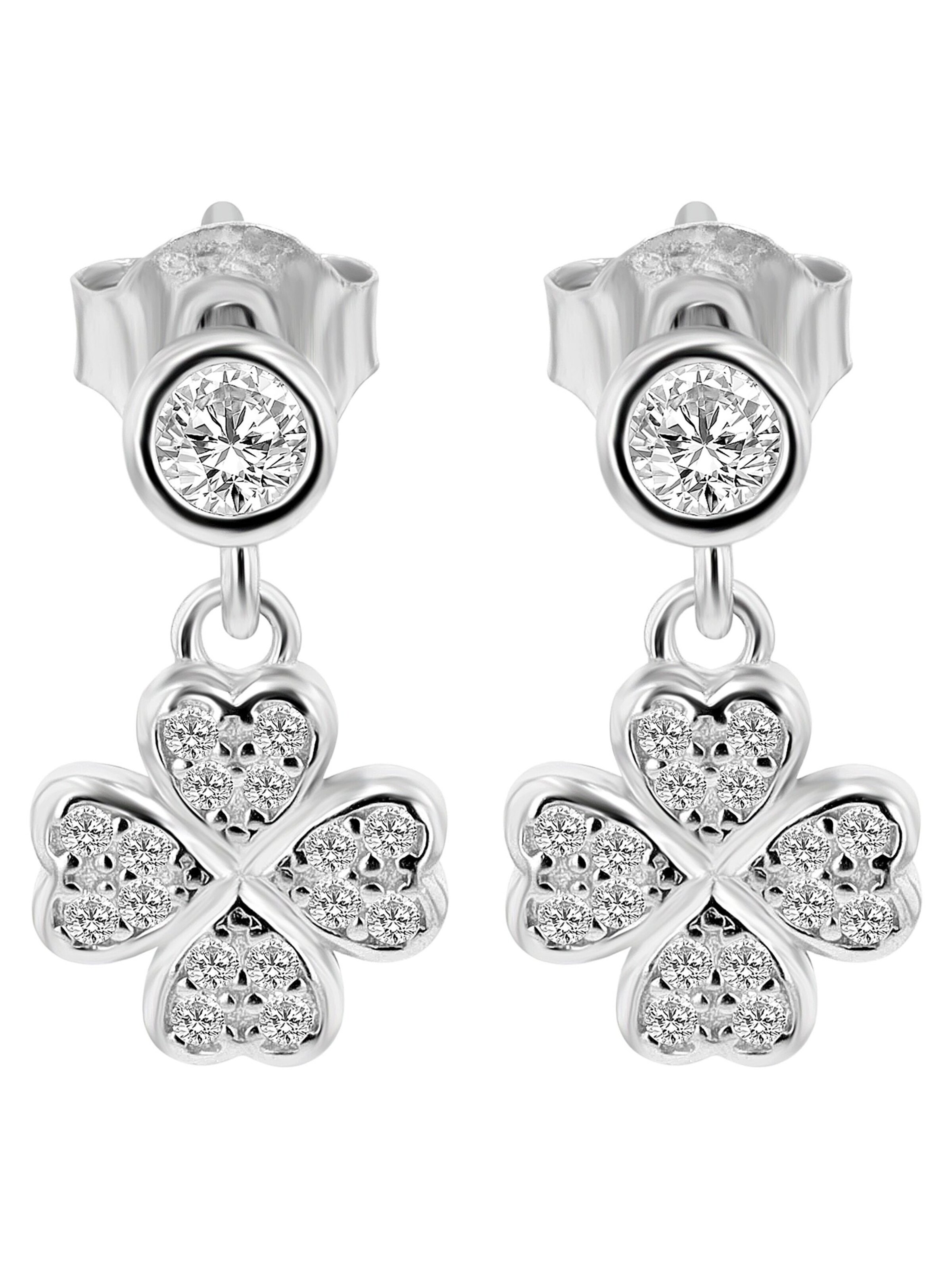 Akzent Earrings 'Miko, 925 Sterlingsilber, langlebig' in Silver: front