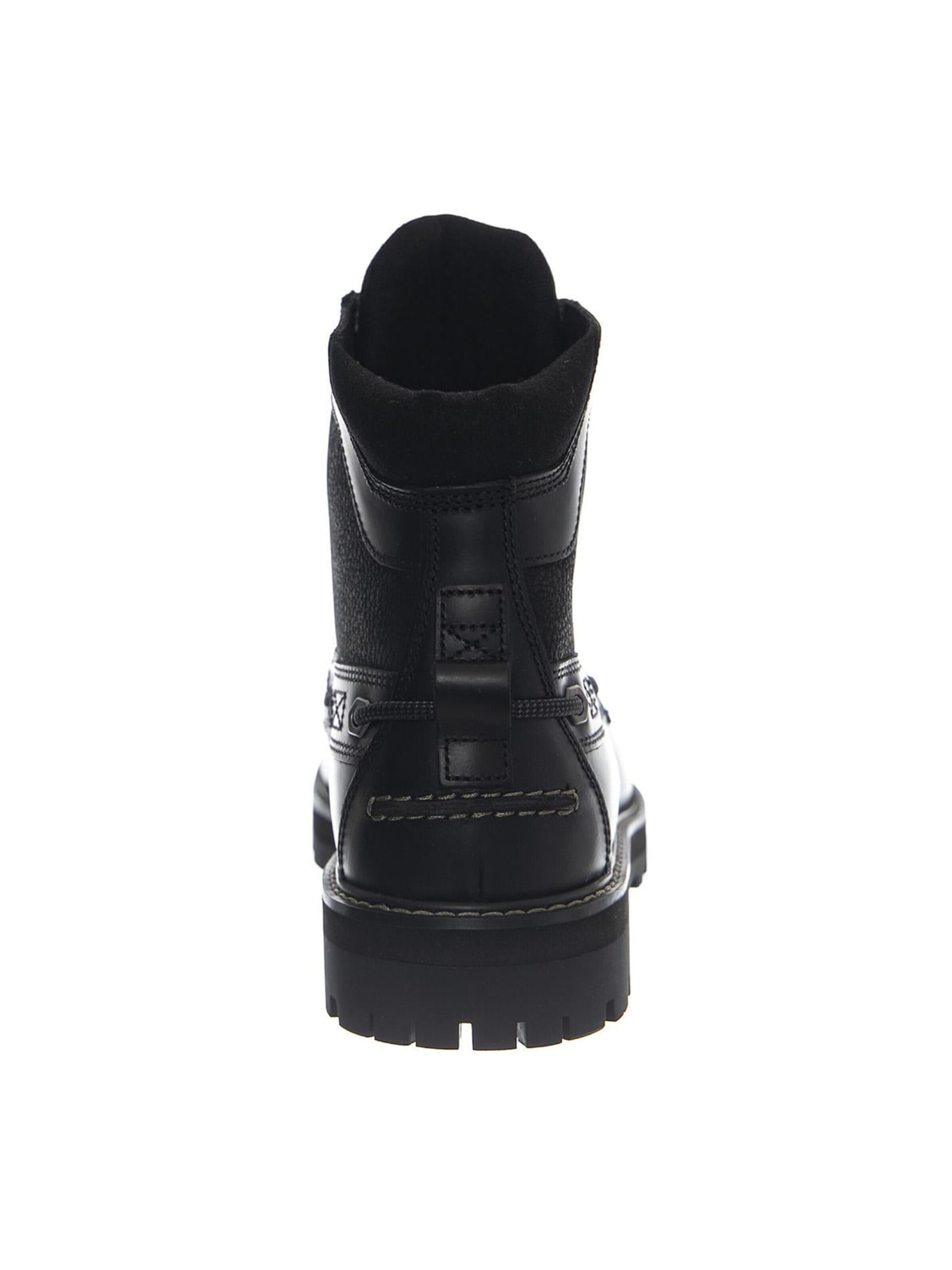 Bottes à lacets 'Britton Road Mid Lace Up -- Men's Black Full Grain Leather' TIMBERLAND en noir