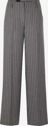 Wide Leg Pantalon à plis MADELEINE en gris : devant