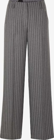 MADELEINE Trousers with creases in 17 in Graphite / White, Item view
