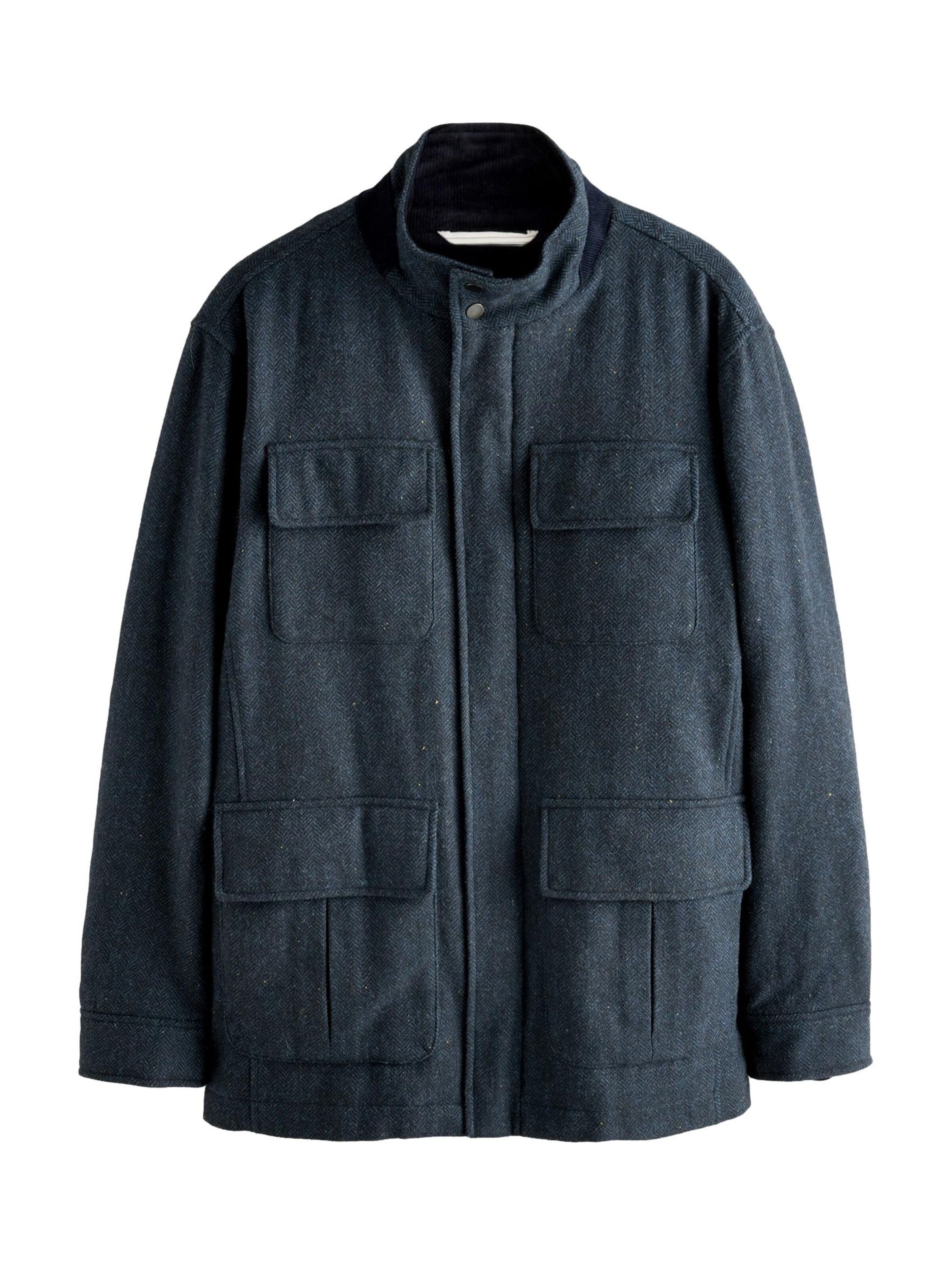 Next Jacke in Blau: Vorderseite