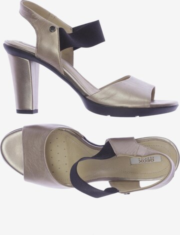 GEOX Sandals & High-Heeled Sandals in 38 in Gold: front