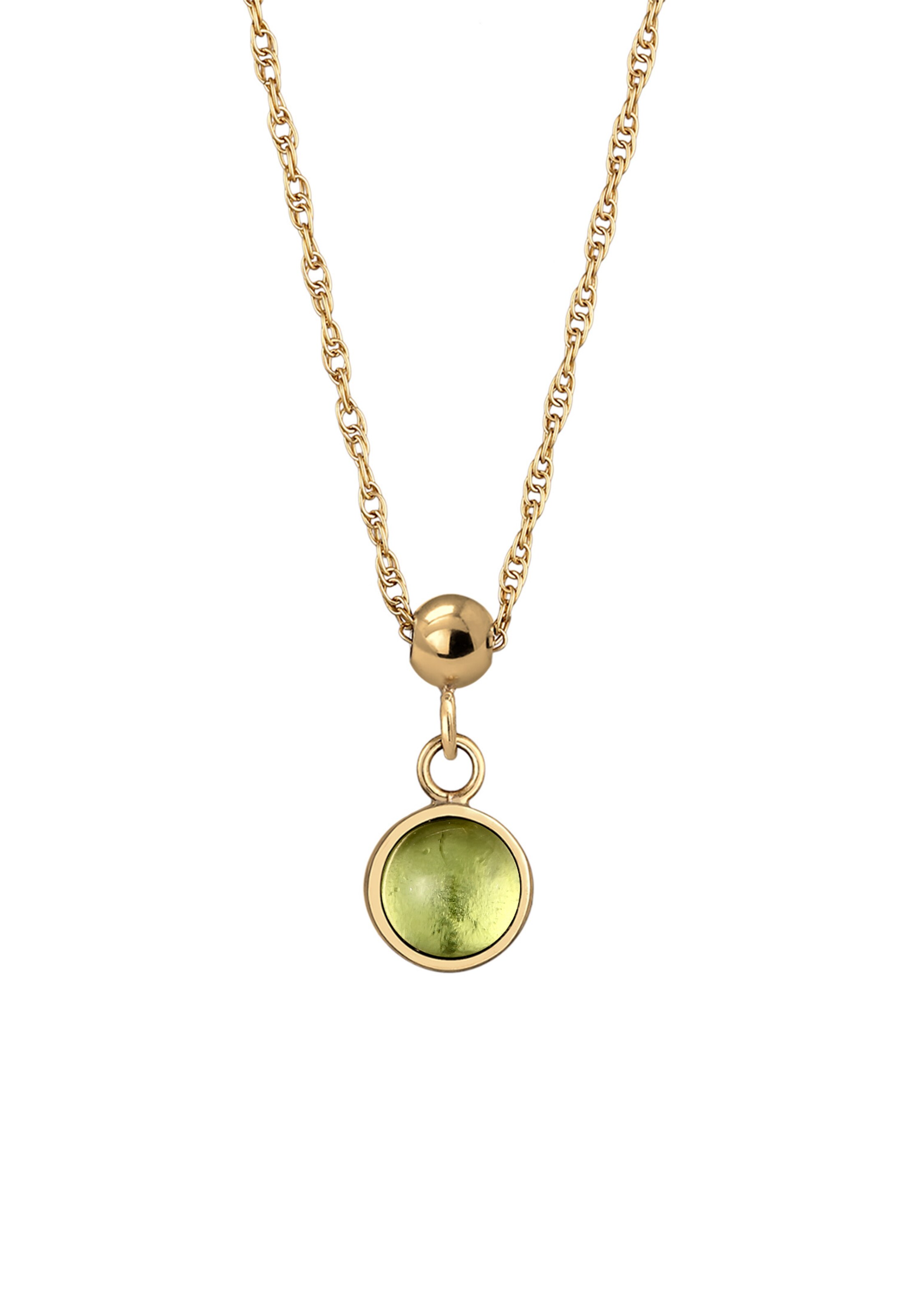 ELLI PREMIUM Ketting 'Geburtsstein August' in Goud