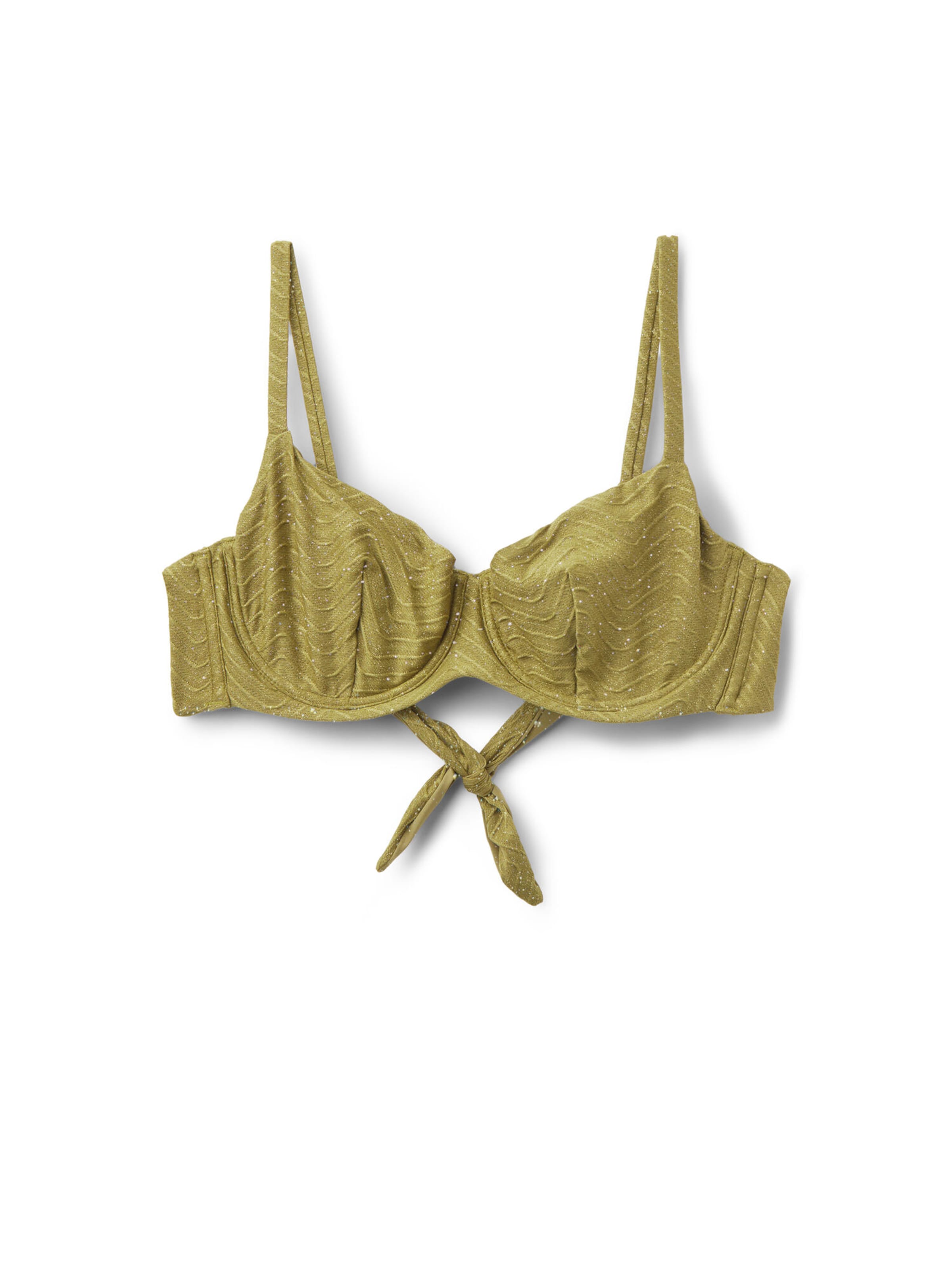 Tezenis Balconette Bikini Top in Green: front