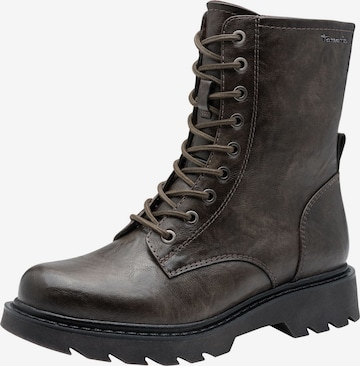 Bottines à lacets Tamaris en marron : devant
