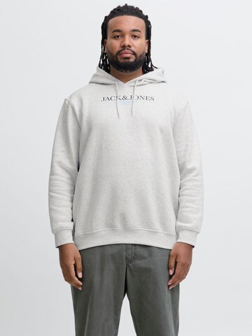 JACK & JONES Sweatshirt 'JORBILLYBURG' i hvid: forside