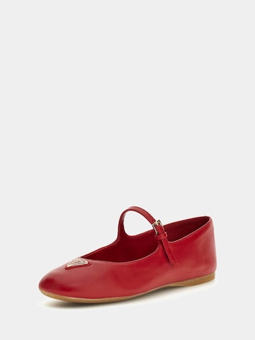 GUESS Ballet Flats with Strap 'Kalida' in Red: front