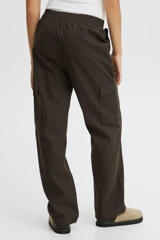 ICHI Regular Pants in Brown
