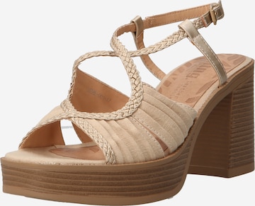 MTNG Sandalen met riem 'NEW 67' in Beige: voorkant