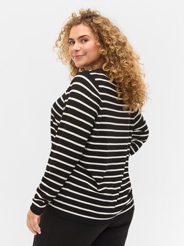 Zizzi Pullover 'CACARRIE' in Schwarz