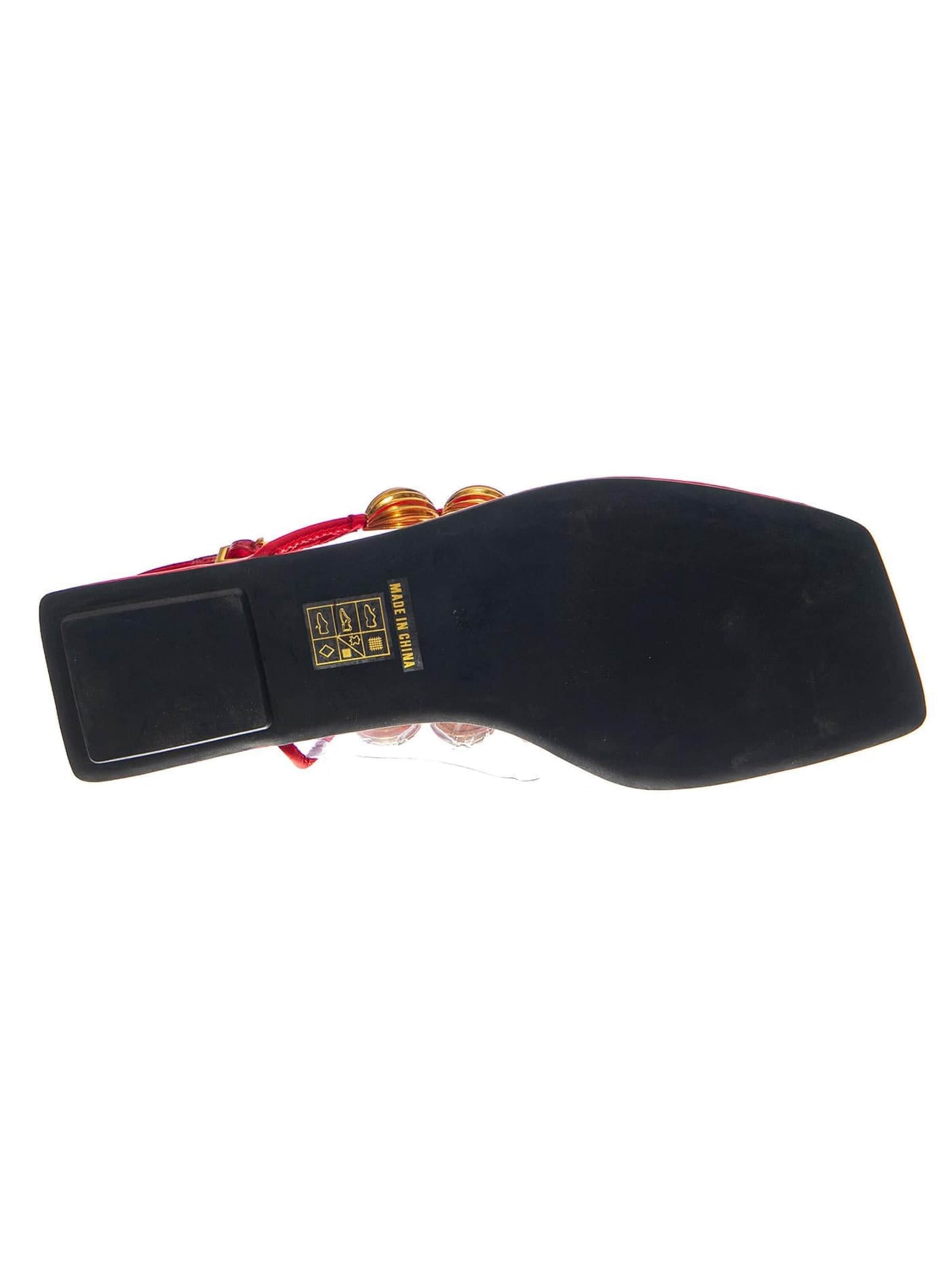 Tongs 'YUCATAN RED SATIN GOLD' Jeffrey Campbell en mélange de couleurs
