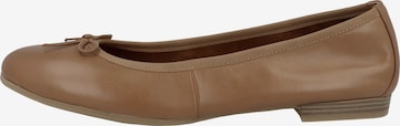 TAMARIS Ballet Flats 'Alena' in Brown