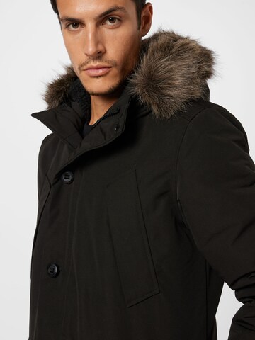 Superdry Winter Parka 'Everest' in Black