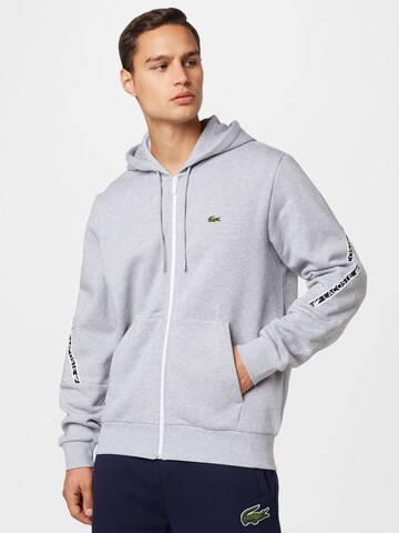 LACOSTE Sweatjacke in Grau: predná strana