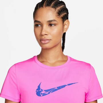 NIKE Funktionsshirt 'ONE SWSH HBR' in Pink