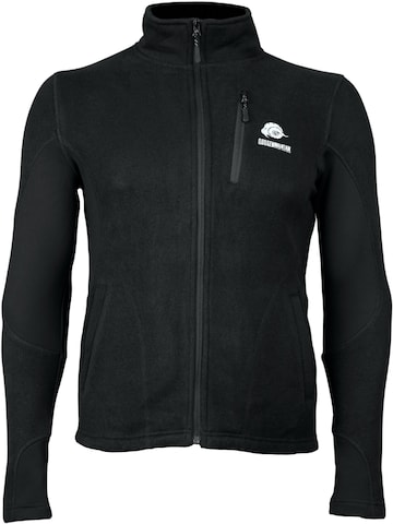 Guggen Mountain Functionele fleece jas 'Fusion Fleecejacke MML01vD Wanderjacke' in Zwart: voorkant