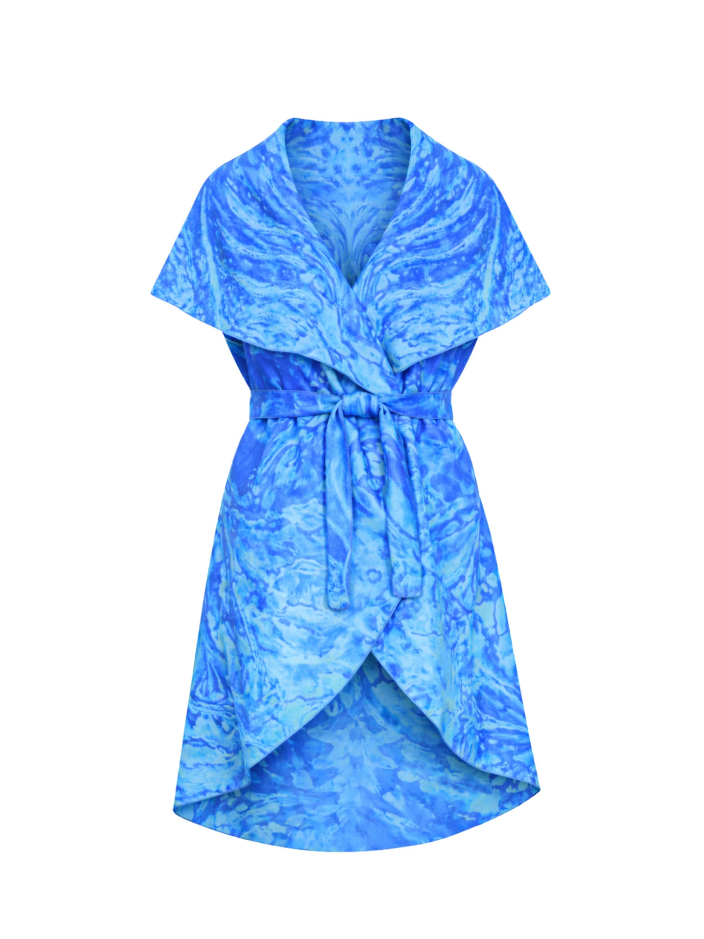 Csillag Zsuzsi Vest 'Dina' in Blue: front