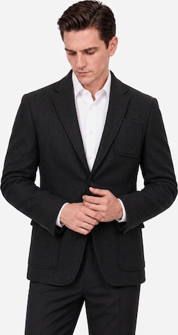 ALLTHEMEN Suit Jacket 'Morgenglut' in Black: front