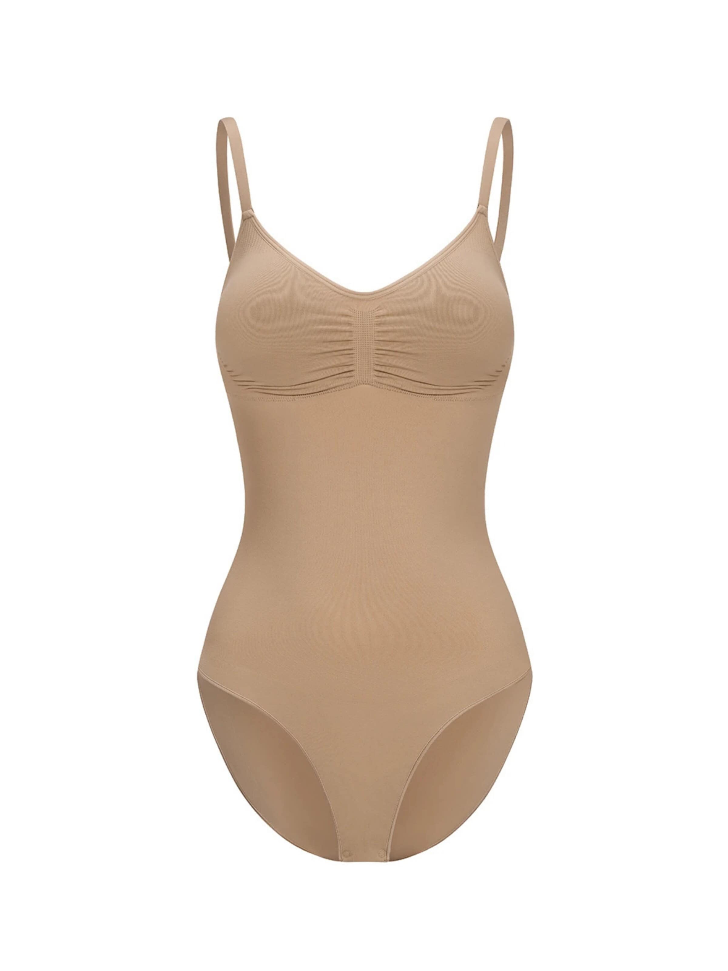 Body modellante 'Bodysuit Sculpting Shapewear with Built-In Wireless Bra and Slip' di cfab (formerly creamy fabrics) in beige: frontale