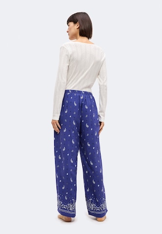 ETAM Pyjamasbyxa 'Aluna' i blå