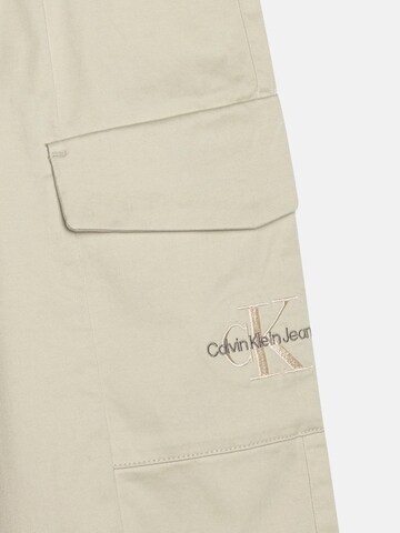 Calvin Klein Wide Leg Hose 'Alpaca' in Beige