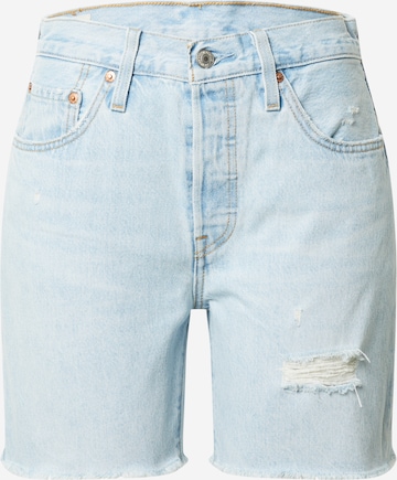 LEVI'S ® Τζιν '501® Mid Thigh Short' σε μπλε: μπροστά