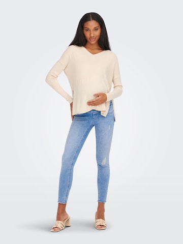 Only Maternity Skinny Jeans 'Blush' in Blue
