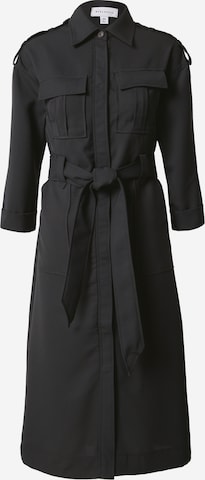 WarehouseKošulja haljina - crna boja: prednji dio