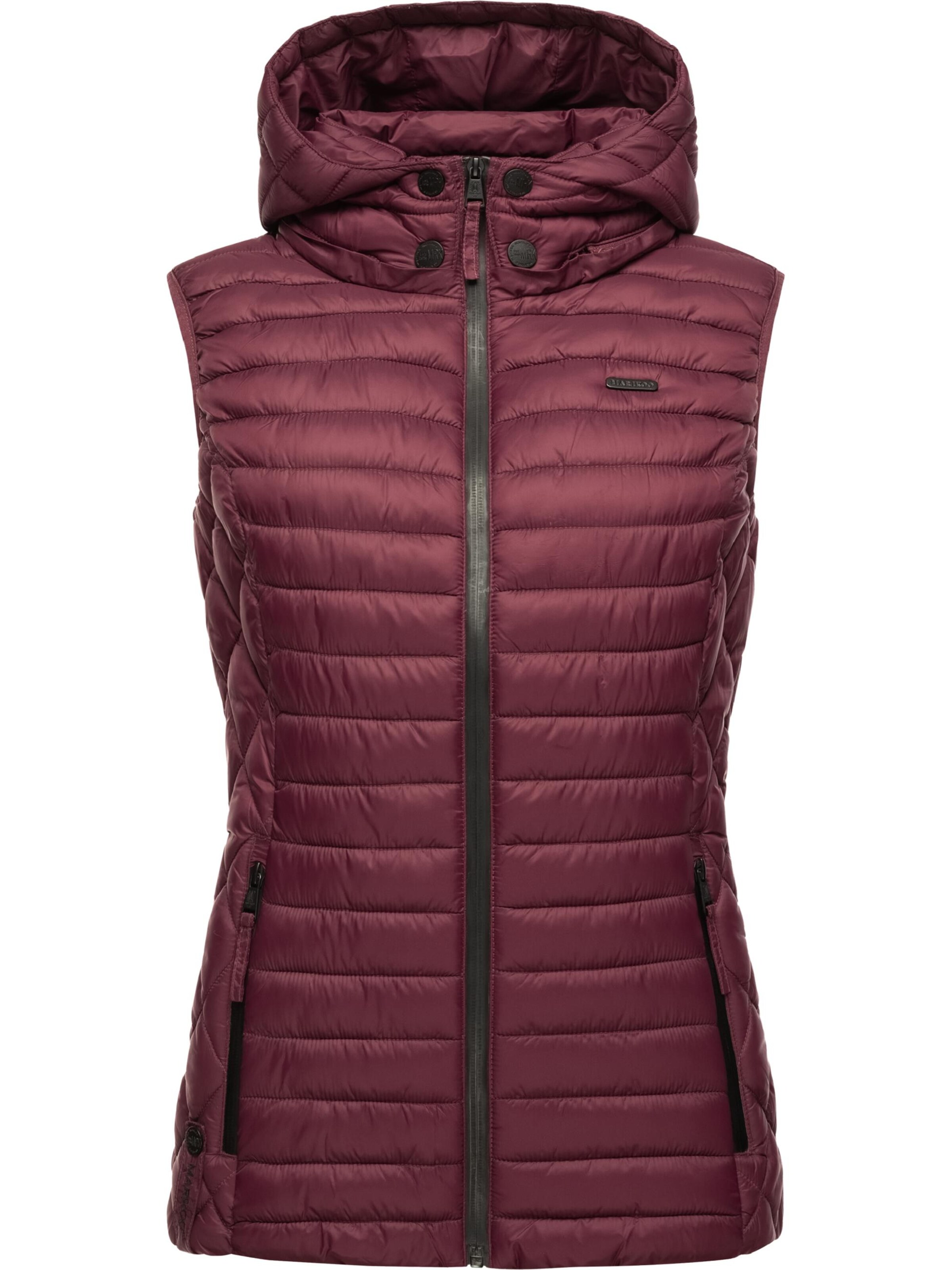 MARIKOO Bodywarmer 'Hasenpfote' in Rood: voorkant